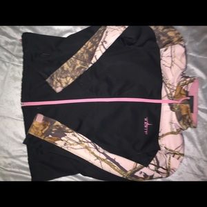 Pink camouflage jacket